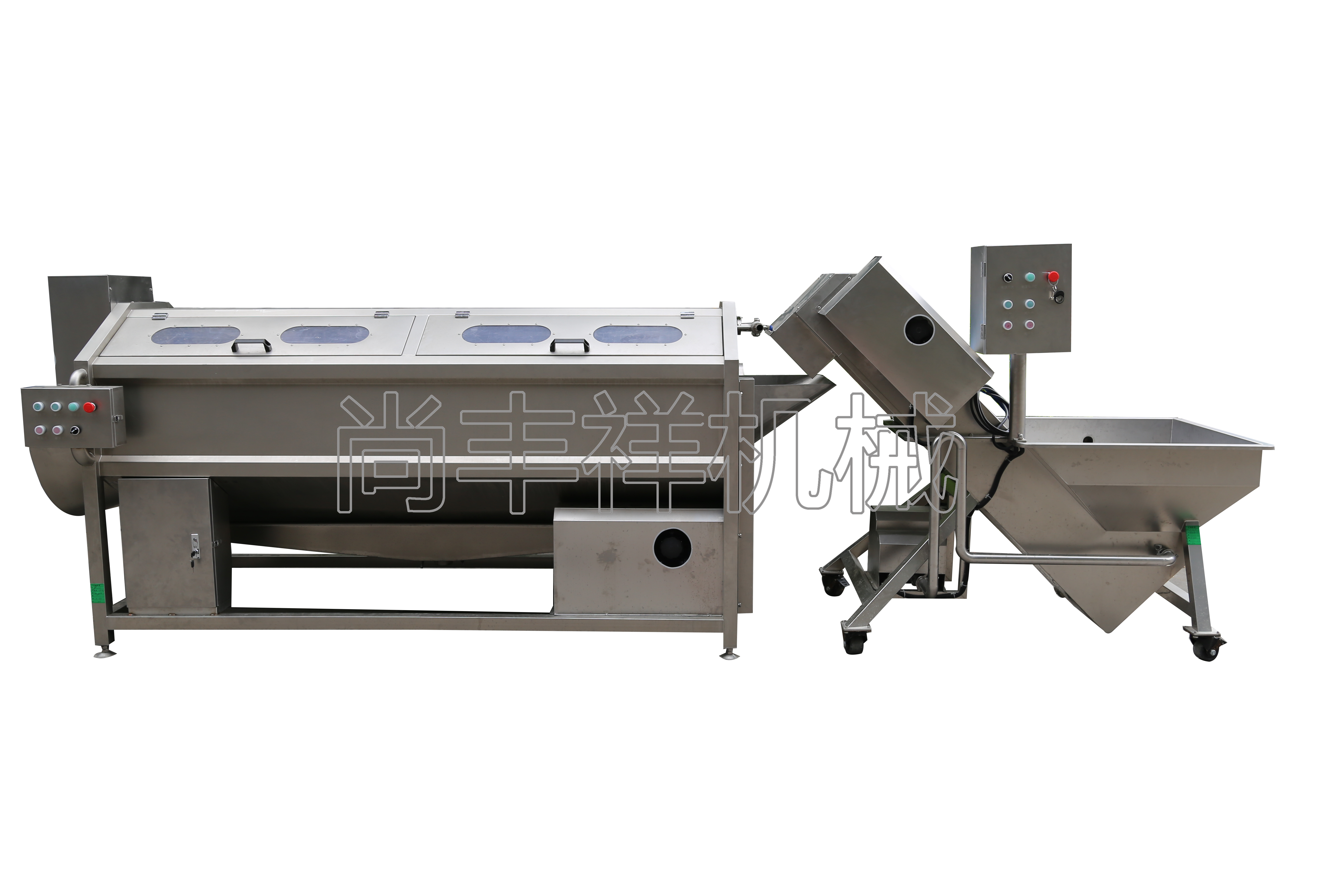 STW2000A浸泡提升機(jī)+螺旋式土豆去皮機(jī)